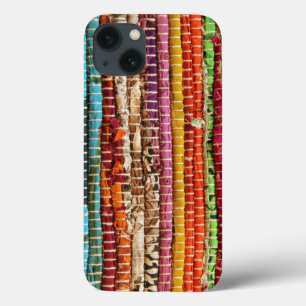 Striped Woven fabric weave natural iPhone 13 Case