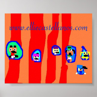 striped, www.elliecastellanos.com - Customised Poster