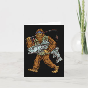 Striper Fishing Bigfoot Striped B Fishermen Card