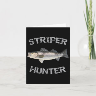 Striper Hunter Striped B Striper Fishing Shirt Card