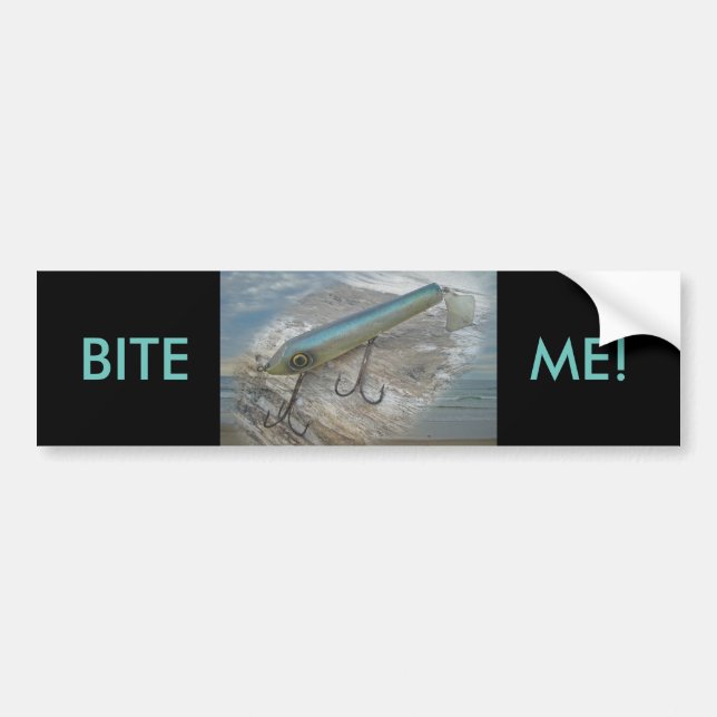 Striper Xpert Surf Slapper Antique Fishing Lure Bumper Sticker (Front)
