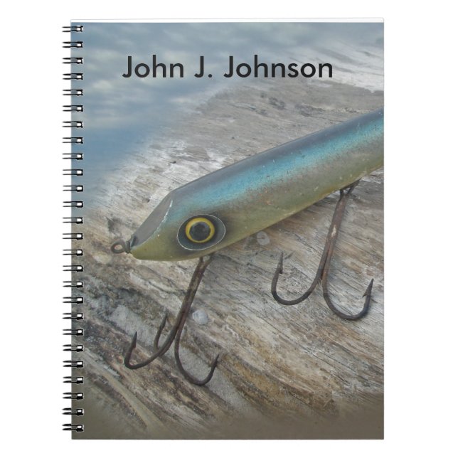Striper Xpert Surf Slapper Antique Fishing Lure Notebook (Front)