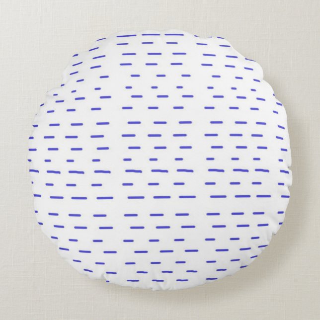 stripes abstract art round cushion (Front)