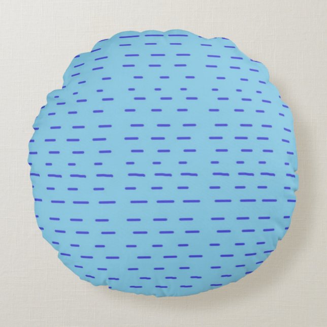 stripes abstract art round cushion (Front)