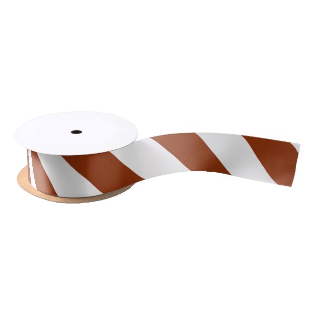 STRIPES adjustable Brown Satin Ribbon (Spool)