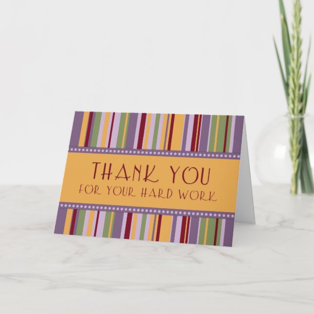 Stripes Administrative Professionals Day Card (Front)