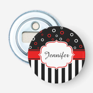 Stripes and circles bottle opener