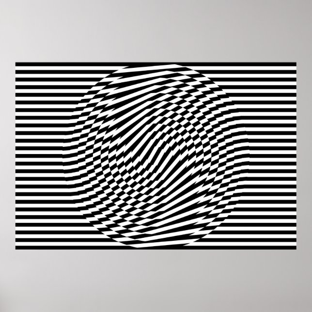 Stripes and Circles I Poster (Front)