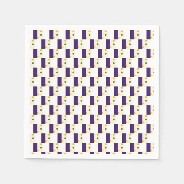Stripes and dots napkin (Front)
