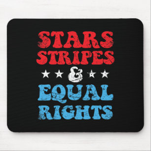 Stripes And Equal Rights 4th July Patriotic Womens Mouse Mat