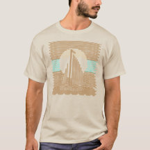Stripes and Lines Sailboat Abstract