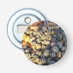 Stripes And Pumpkins Bottle Opener