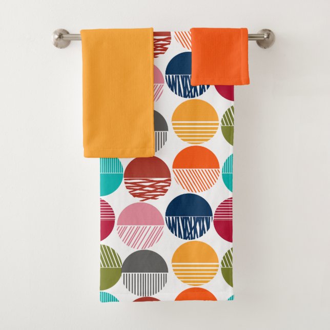 Stripes and Solids  Bath Towel Set (Insitu)