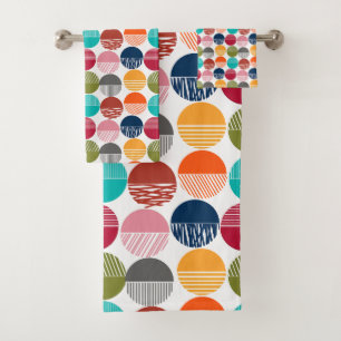 Stripes and Solids Bath Towel Set