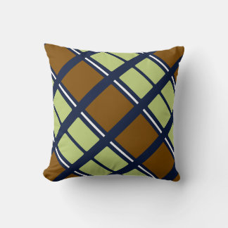 Stripes and squares preppy cushion