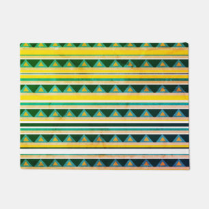 Stripes and Triangles Doormat