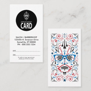 stripes appointment card