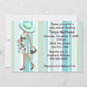 Stripes Baby Shower Invitation (AA)