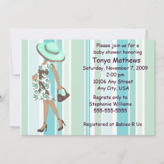 Stripes Baby Shower Invitation (AA)