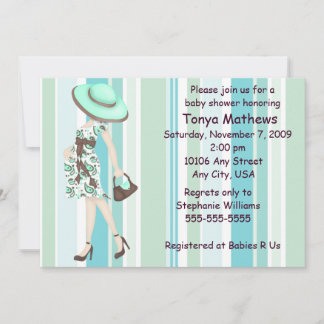 Stripes Baby Shower Invitation (CA)