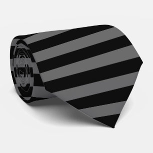 stripes black & grey tie
