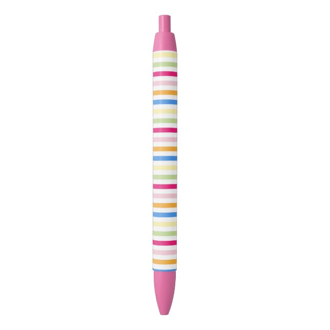 Stripes Black Ink Pen (Front Vertical)