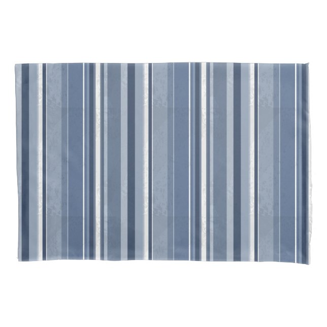 Stripes Blue Pillowcase (Front)