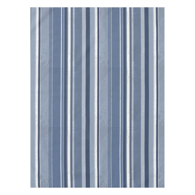 Stripes Blue Tablecloth (Front)
