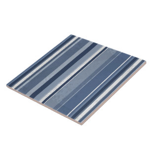 Stripes Blue Tile