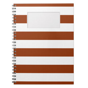 STRIPES Brown Adjustable Notebook