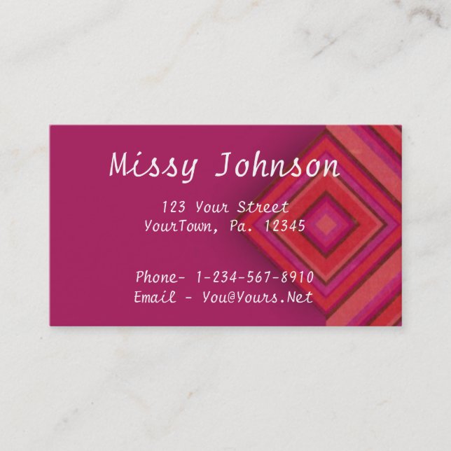 Stripes Business Card (Front)