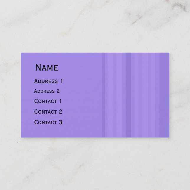 Stripes design pocket calendar business card (Front)