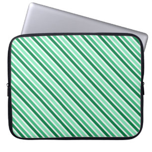Stripes Designer Laptop Sleeve:Green Laptop Sleeve