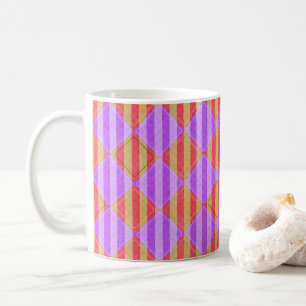 Stripes, Diamonds, Spot Pattern by Shirley Taylor Coffee Mug