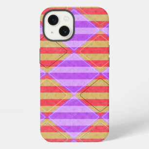 Stripes, Diamonds, Spot Pattern by Shirley Taylor iPhone 13 Case