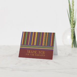 Stripes Employee Appreciation Thank You Card