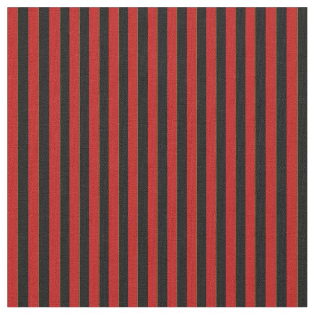 Stripes Fabric, Red and Black Fabric (Close Up)