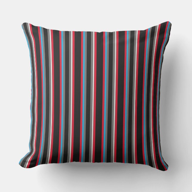 Stripes For Any Occasion Throw Pillow (Front)