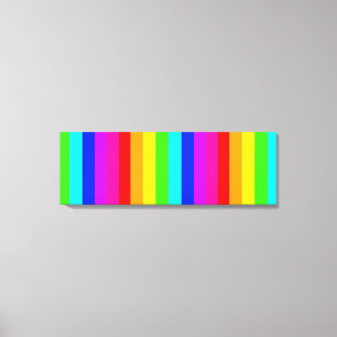 stripes full colours canvas print