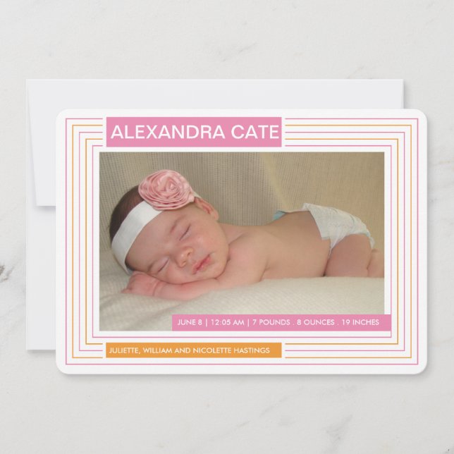 Stripes Girl Announcement (Front)