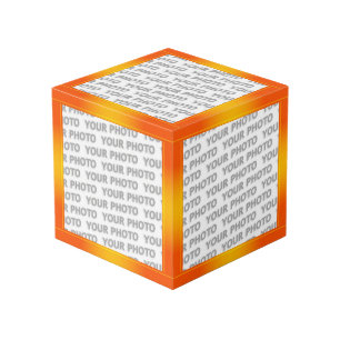 STRIPES gradients - orange yellow + your ideas Cube