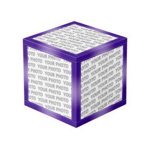 STRIPES gradients - violet + your ideas Cube