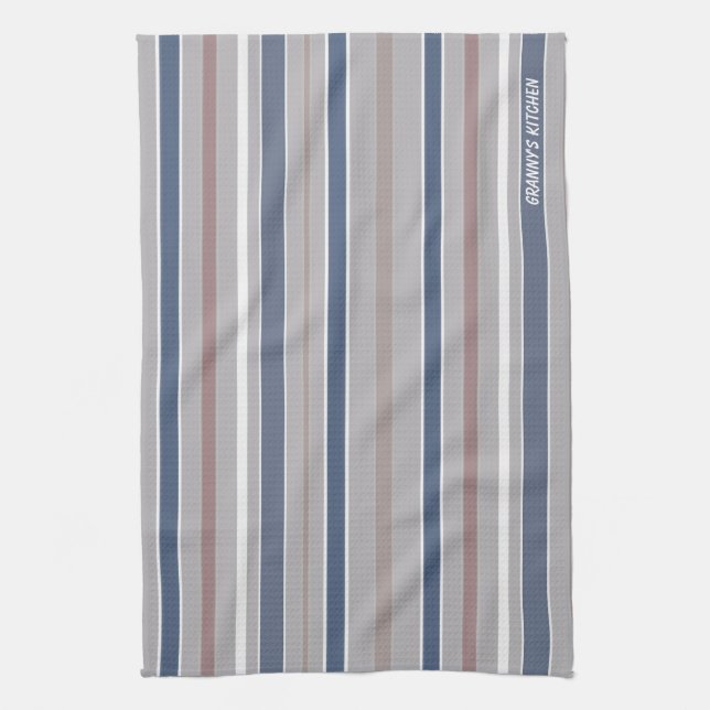 STRIPES GRANNY's KITCHEN adjustable Tea Towel (Vertical)
