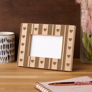 Stripes & Hearts Etched Frames