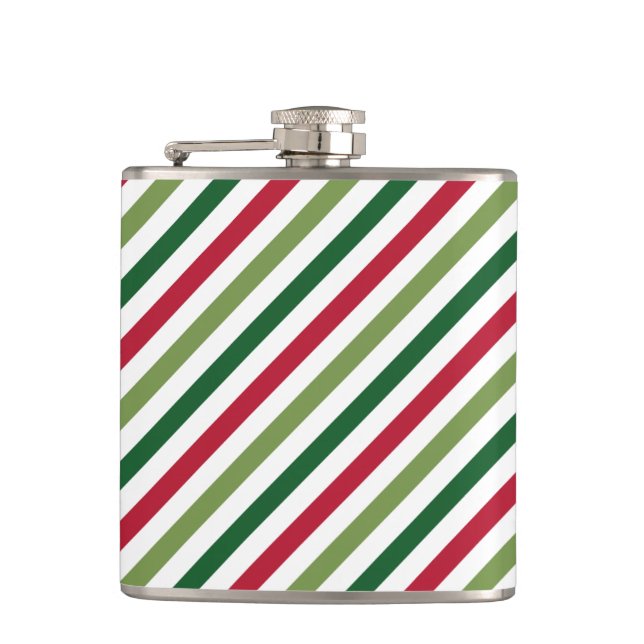 Stripes Hip Flask (Front)