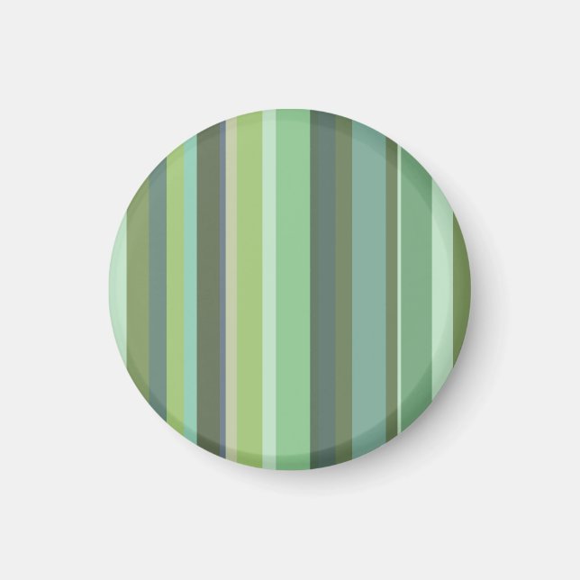 Stripes horizontal green magnet (Front)