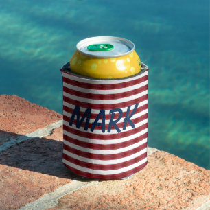 Stripes In Abstract Can Cooler