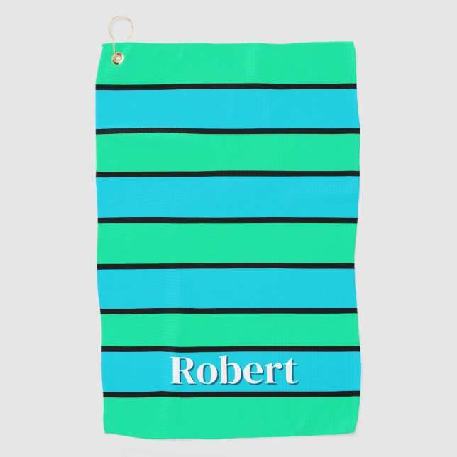 Stripes In Design Golf Towel (Front)