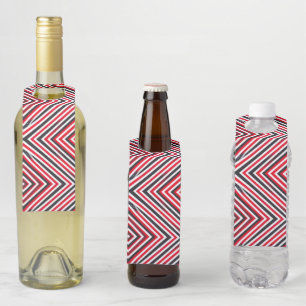 Stripes in Motion Bottle Tag