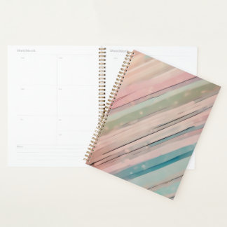Stripes in Soft Shades Planner